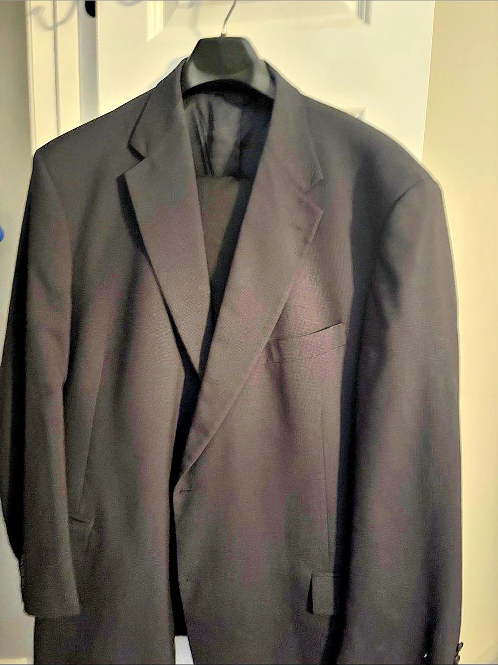 Pronto Uomo Men's Black Striped Blazer Size 48 Short